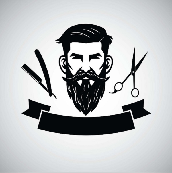 Biểu tượng và logo tiệm cắt tóc Barbershop File corel  Vector6com