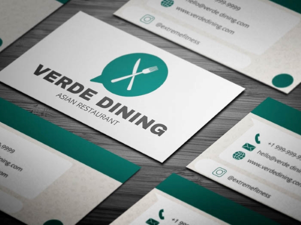Eye-Catching And Appealing Business Card For Restaurants With Affordable Price
